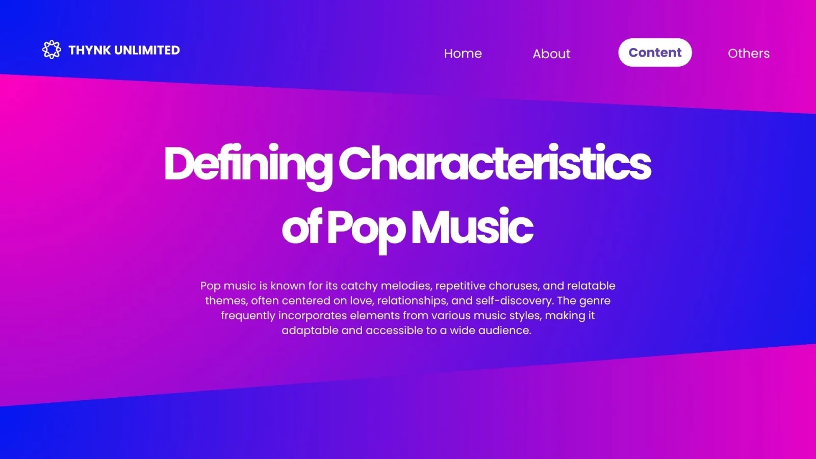 Black and Pink Gradient Modern Music Presentation — image 3