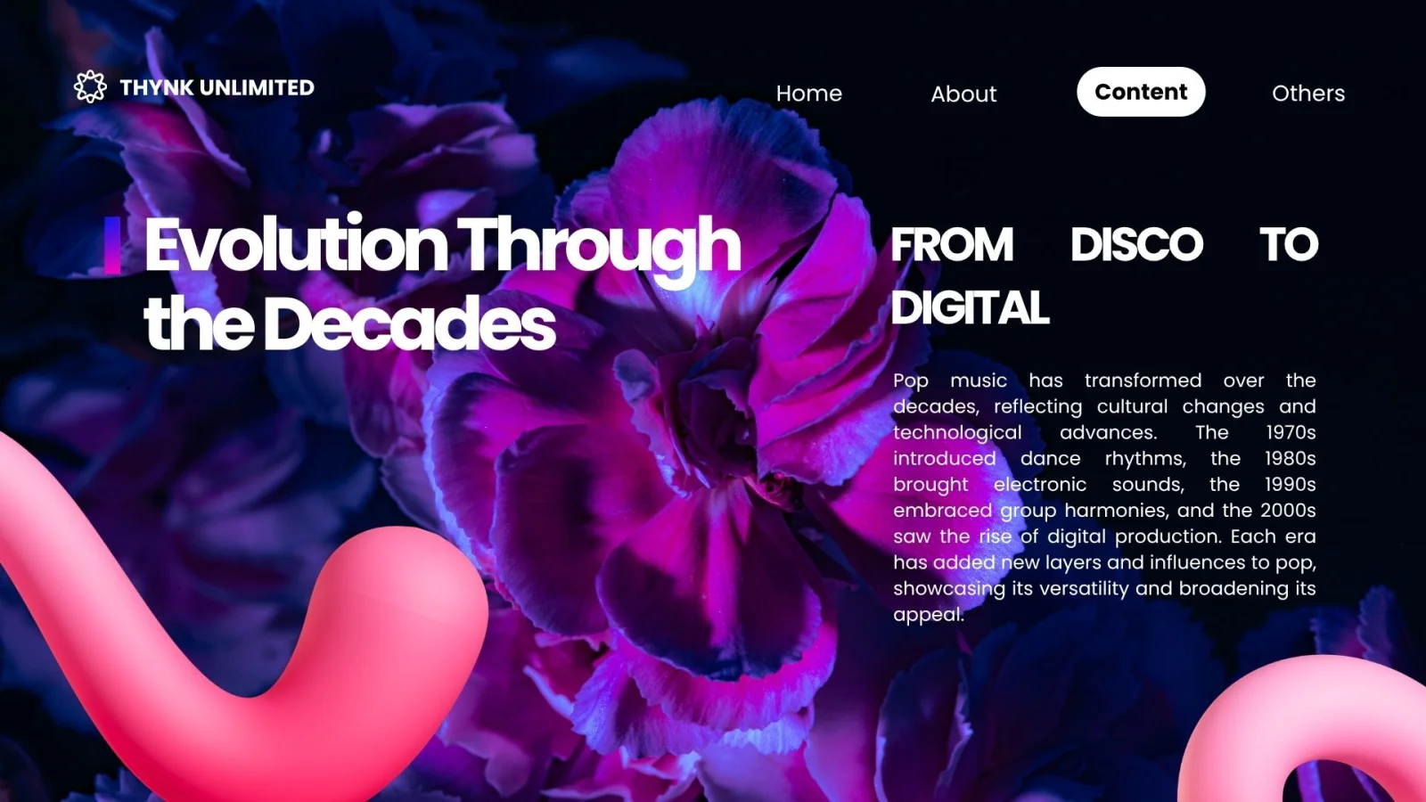 Black and Pink Gradient Modern Music Presentation — image 4