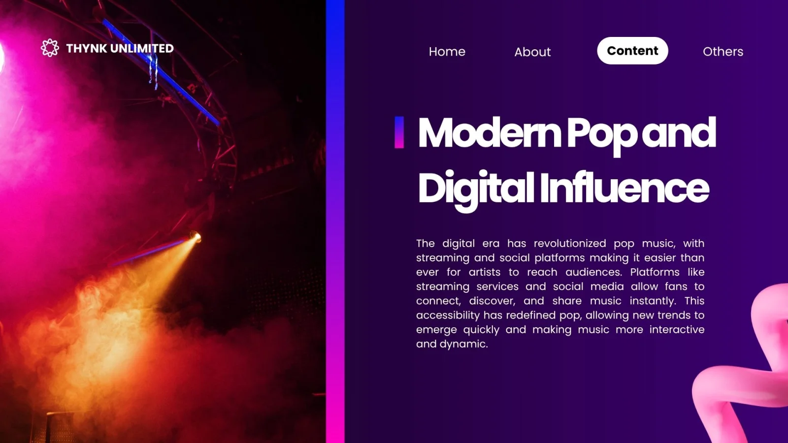 Black and Pink Gradient Modern Music Presentation — image 5