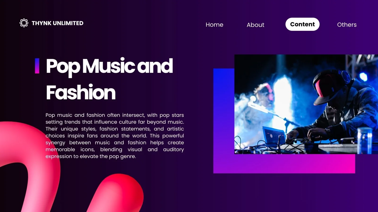 Black and Pink Gradient Modern Music Presentation — image 6