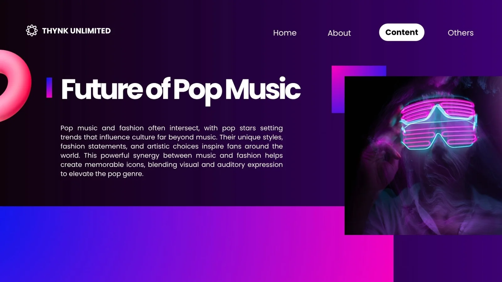 Black and Pink Gradient Modern Music Presentation — image 8