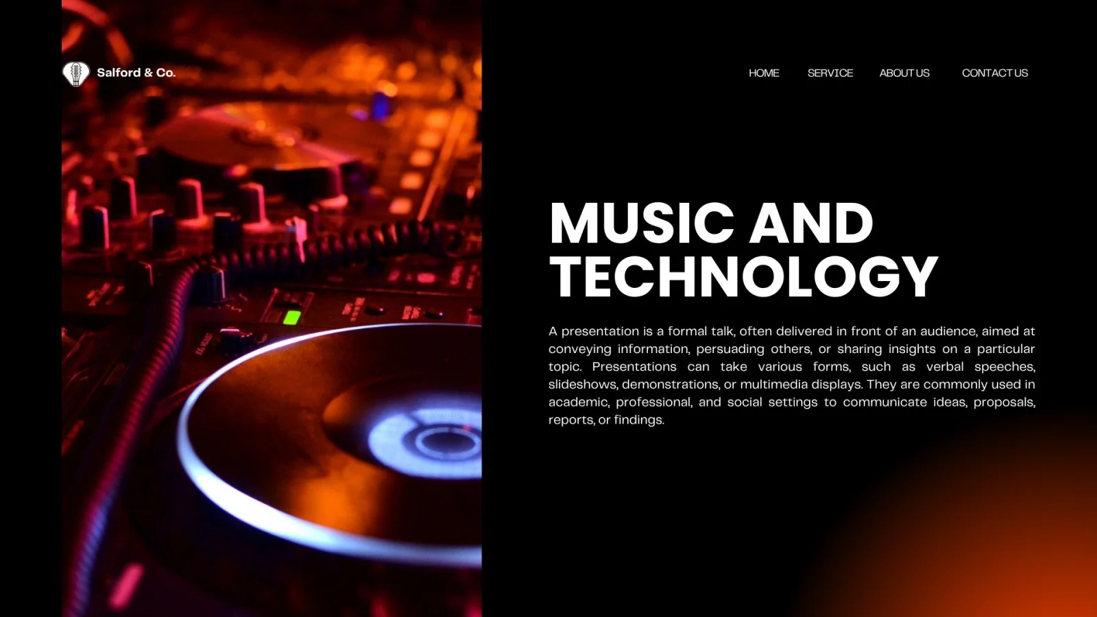 Black and White Modern The Art Of Music Presentation — image 6