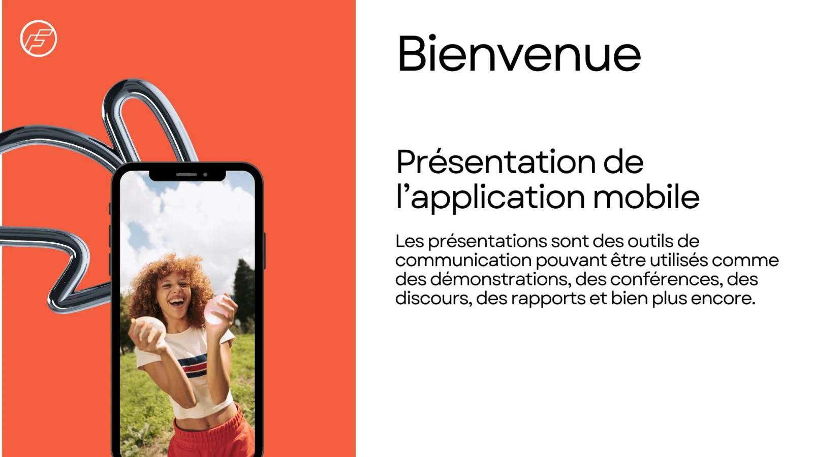 Présentation application mobile professionnelle simple moderne — image 1