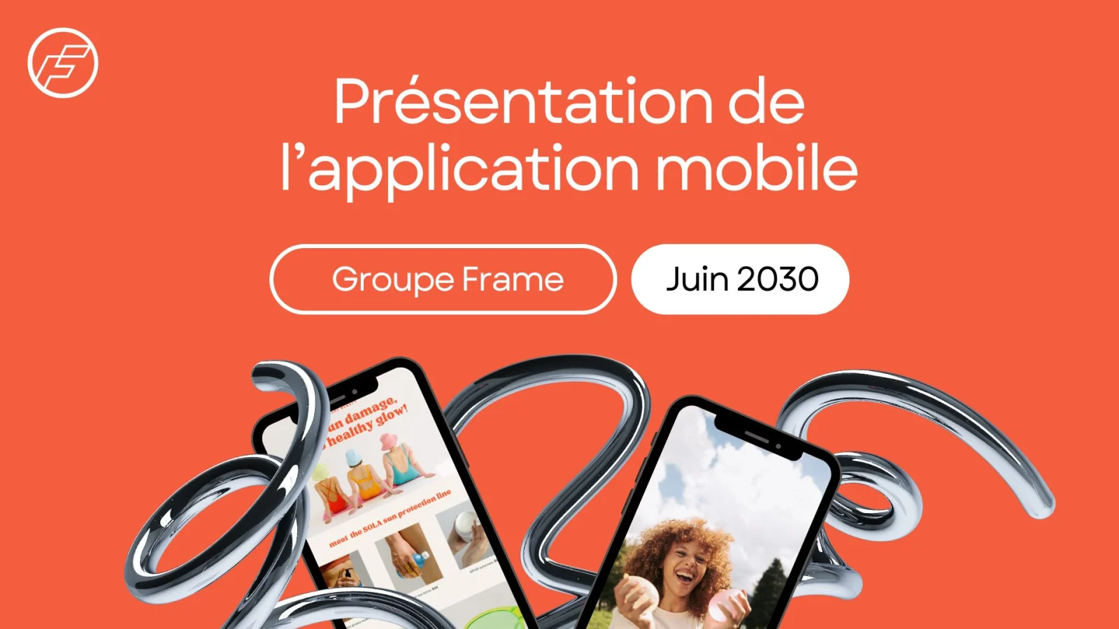 Présentation application mobile professionnelle simple moderne