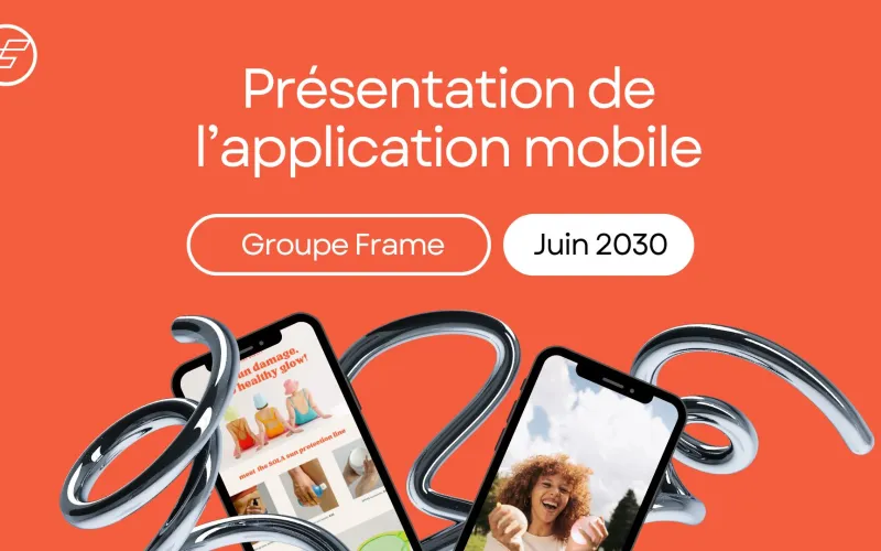 Présentation application mobile professionnelle simple moderne