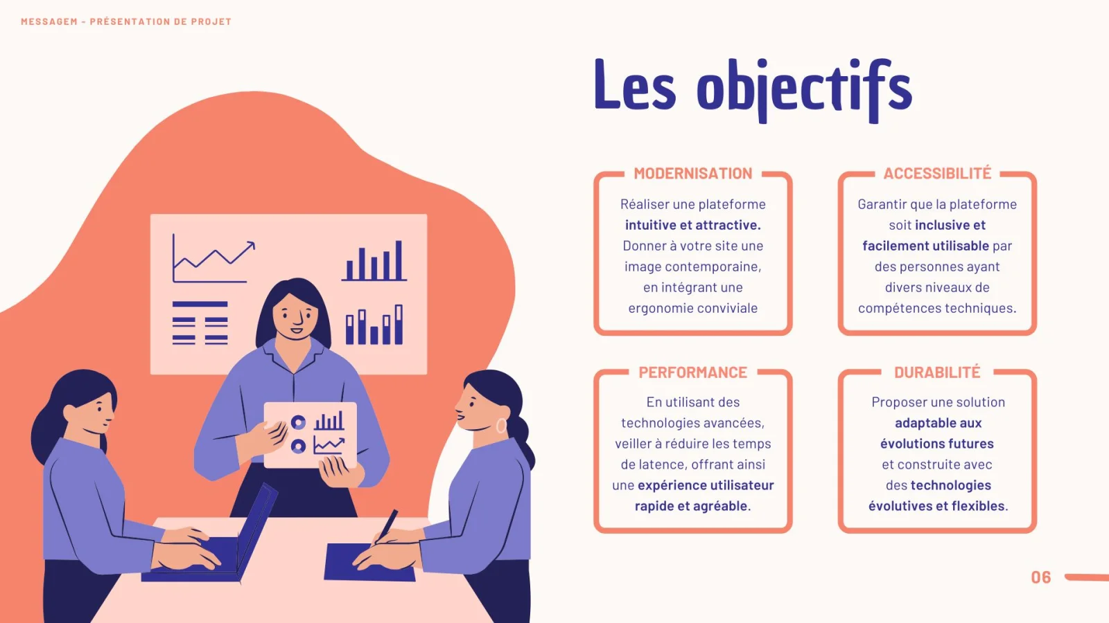 Présentation Professionnelle Simple Moderne Illustrative Bleu