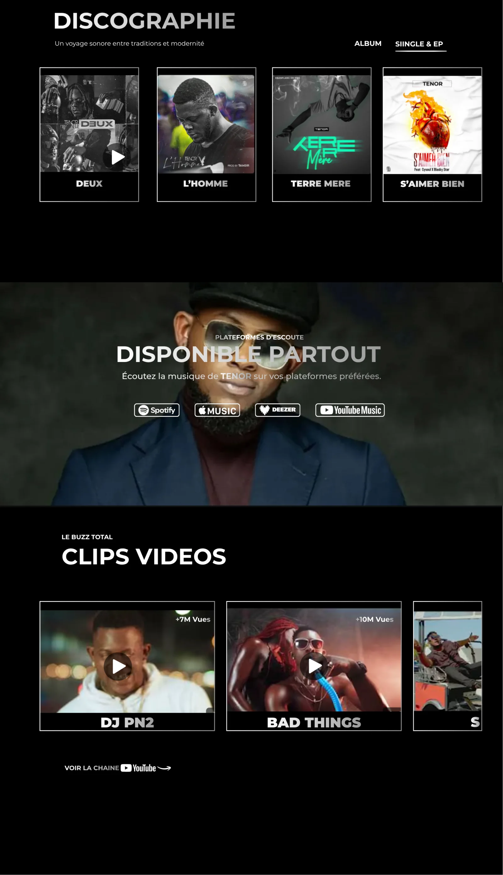 TENOR — Official Artist Website & Digital Platform — image 7