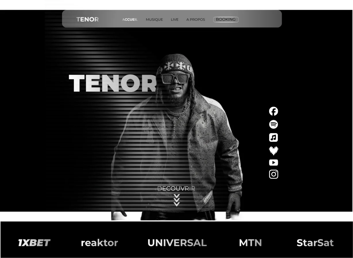 TENOR — Official Artist Website & Digital Platform